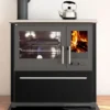 EEK A+ Küchenofen Holzherd Plamen 850 Schwarz, Linke Version - 8 KW Dauerbrandherd -Küchen Profi 2a4ed8dcb0d76433a33e9cf05f9e5652