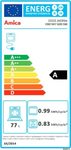 Amica EBX 947 600 SM Backöfen - Matt Schwarz -Küchen Profi 2a68e1b5a7e46032406eece5b9d1afbc