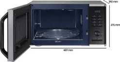 SAMSUNG MG23K3515AS Mikrowelle Mit Grill, 800 W, 23 L Garraum, Edelstahl -Küchen Profi 2aa66f783d64eae206335d7717420c22