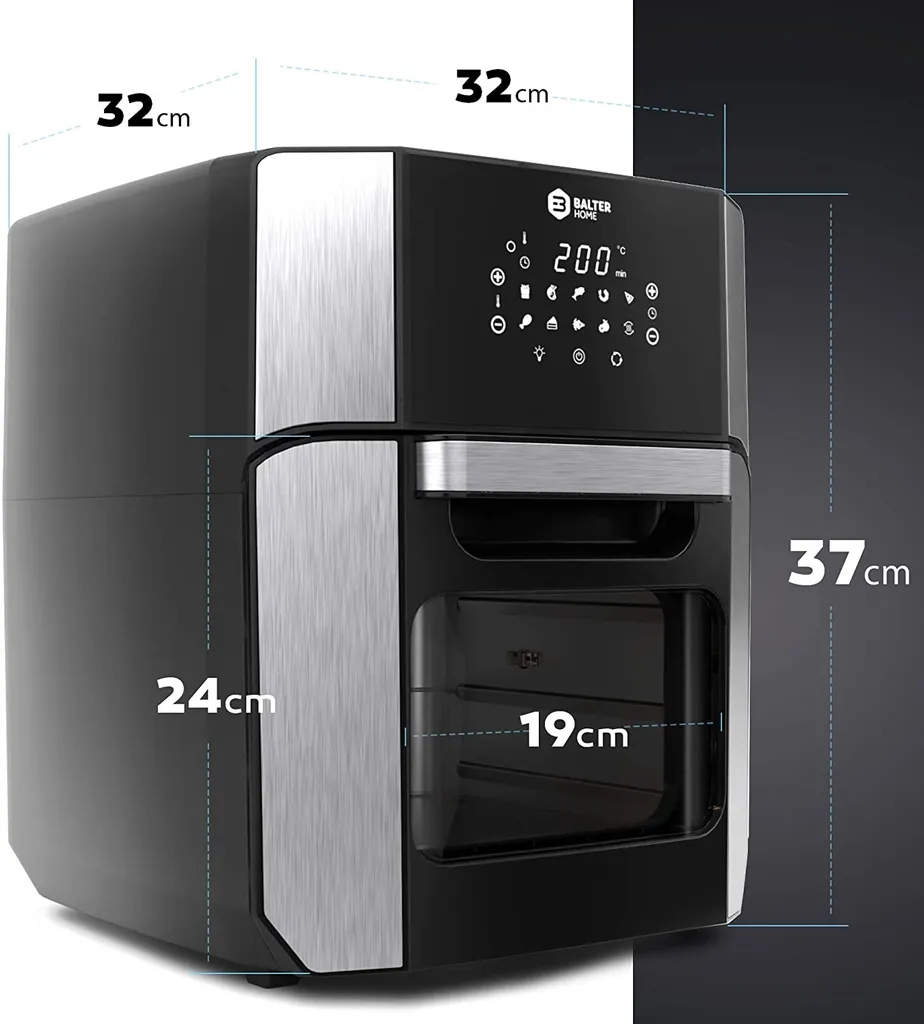 BALTER Heißluftfritteuse Heissluft Friteuse Heißluft Fritteuse Edelstahl 12 Liter, HL-1200 10 BALTER Heißluftfritteuse Heissluft Friteuse Heißluft Fritteuse Edelstahl 12 Liter, HL-1200 – Bild 8