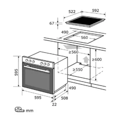 Exquisit EHE 185-1.2-Set Einbau-Herd Glaskeramikkochfeld | Ober-/Unterhitze | Inox -Küchen Profi 2b5409be3175968fa3a07cee7e7ef67a