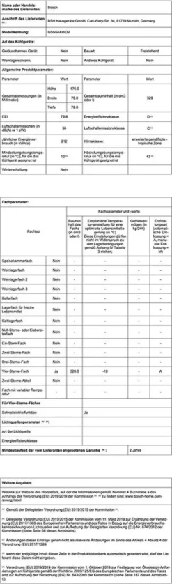 Bosch Serie 6 GSN54AWDV Gefrierschränke - Weiß -Küchen Profi 2b8fa26b4c0b6a3a39e34933e508ae92