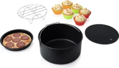 Princess 10-tlg. Heißluftfritteuse-Zubehör-Set 5,2L Metall Und Silikon -Küchen Profi 2cc7bf6decf9c33917b6509dbc7be172