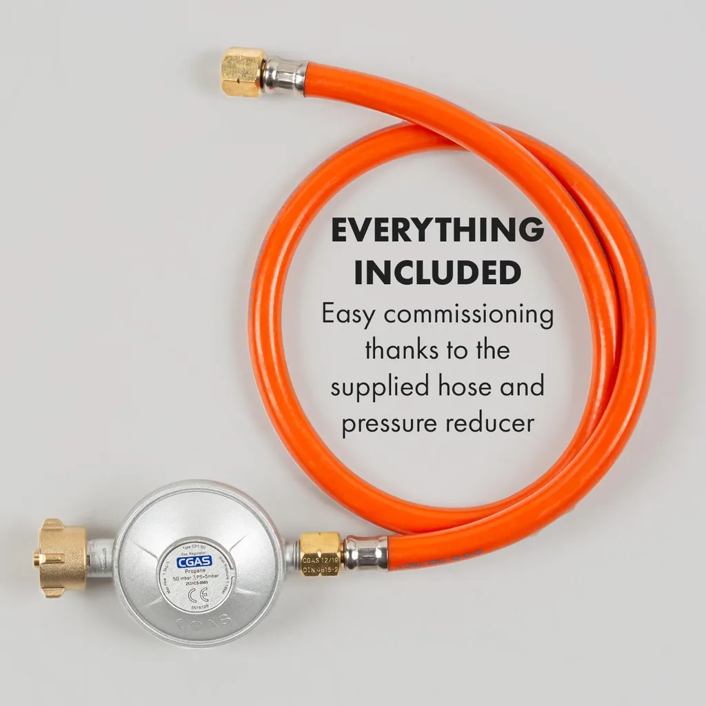 Klarstein Alchemist 4 Zonen Gaskochfeld , 4-flammig , Autark , 58,3 Cm , Einbau , Aluminium-Brenner , Stark-Brenner , Erdgas/Butangas , Edelstahl , Automatische Abschaltung , Topfträger Aus Gusseisen , Glaskeramik , Inkl. Schlauch Und Druckminderer , Schwarz 11 Klarstein Alchemist 4 Zonen Gaskochfeld , 4-flammig , Autark , 58,3 Cm , Einbau , Aluminium-Brenner , Stark-Brenner , Erdgas/Butangas , Edelstahl , Automatische Abschaltung , Topfträger Aus Gusseisen , Glaskeramik , Inkl. Schlauch Und Druckminderer , Schwarz – Bild 9