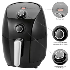 CLATRONIC Heißluft-Fritteuse FR 3698 H Schwarz -Küchen Profi 2de4fe9e3c7004a0f347291bfa49a4c3