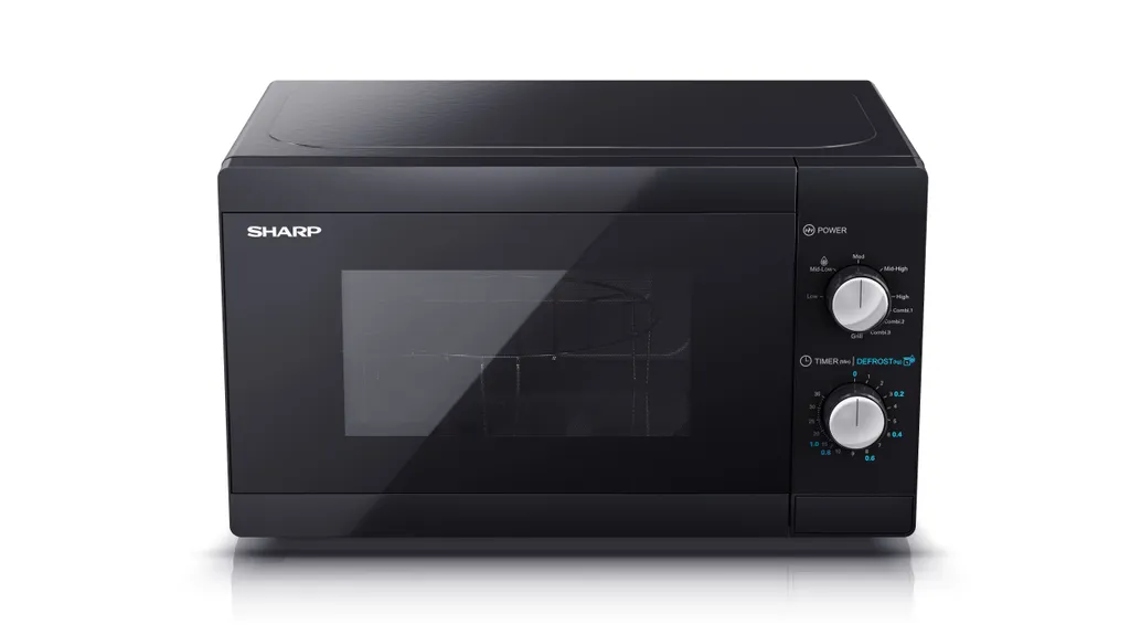 SHARP YC-MG01E-B Mikrowelle Mit Grill (Mikrowelle: 800W, Grill: 1000W) 6 SHARP YC-MG01E-B Mikrowelle Mit Grill (Mikrowelle: 800W, Grill: 1000W) – Bild 4
