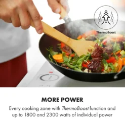 Klarstein Delicatessa Slim Domino Induktionskochfeld ,29 Cm ,Einbau ,autark ,2 Zonen: 3500 Watt ,9 Stufen ,Booster ,Flexzone ,Topferkennung ,Timer ,Glaskeramik ,rahmenlos ,weiß -Küchen Profi 2ed108c996d98d3d1c0450a779a3465f