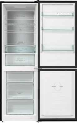 Hisense RB424N4CFC Kühl-/Gefrierkombination - Total No Frost - Metal Cooling - 326 Liter Gesamtvolumen - CrispZone - Super Cool - Extra Space - Chrom-Weinregal -Küchen Profi 2f04a91d33b473b4b30a0733f5365048