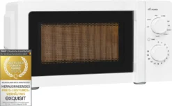 Exquisit Mikrowelle MW717-070G Weiss | 900 Watt | 5 Leistungsstufen | Weiß