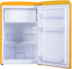 Amica KS 15613 Y, Kühlschrank Mit Gefrierfach Im Retro Design, 85 Cm Höhe, Honey Yellow, -Küchen Profi 2fb8634ed53b8c8fd994f1148e2abb33