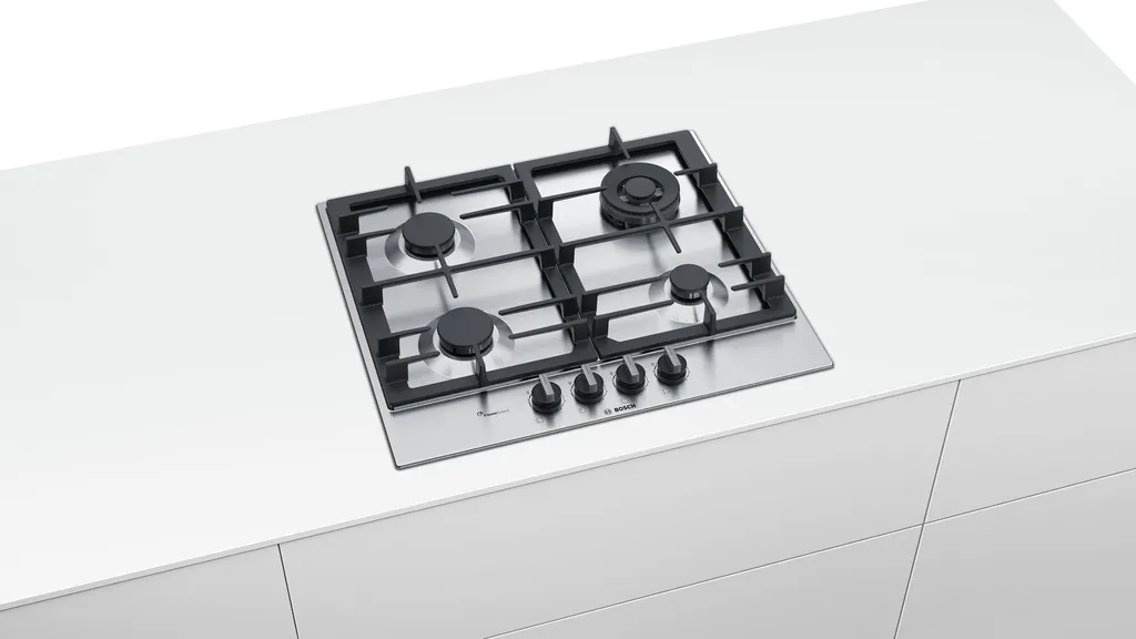 Bosch PCH6A5B90 60cm Einbau Gaskochfeld Autark Wok Brenner Edelstahl 8 Bosch PCH6A5B90 60cm Einbau Gaskochfeld Autark Wok Brenner Edelstahl – Bild 6