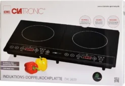 CLATRONIC Induktions-Doppelkochplatte DKI 3609 Schwarz 3500 Watt Herdplatte -Küchen Profi 30fc586db957ec7dac4ceebb25eefe23