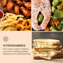 Klarstein AeroVital Jumbo 3in1 Heißluftfritteuse - 18L Heissluftfriteuse / Toaster / Dörrautomat , Airfryer Mit Touchscreen, 10 Programme, 30 Bis 230 °C, Edelstahl,inkl. 6-teiliges Zubehör 12 Klarstein AeroVital Jumbo 3in1 Heißluftfritteuse - 18L Heissluftfriteuse / Toaster / Dörrautomat , Airfryer Mit Touchscreen, 10 Programme, 30 Bis 230 °C, Edelstahl,inkl. 6-teiliges Zubehör -Küchen Profi 310cabe3d7c21d7f55a30caf9bd04149