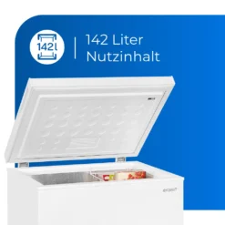 Exquisit Gefriertruhe GT150-E-040E Weiss | Standgerät | 145 L Volumen | Weiß -Küchen Profi 32c9a56eba987ae5e073beaf63ca89be