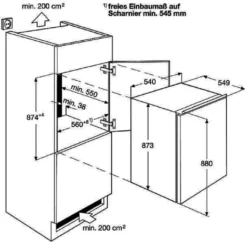 AEG - SFB688F1AS - Einbau-Kühlschrank Mit Gefrierfach - Schlepptür-Technik -Küchen Profi 34daddbe81606d76c31c2c0a68cebdbd