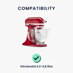Kwmobile Hülle Kompatibel Mit KitchenAid 4,3-4,8 Liter - Mit 3 Fächern - Küchenmaschine Staubschutz Abdeckhaube In Schwarz Weiß Herz Brush -Küchen Profi 34fb7ab93d6caef591e99158ac02338d