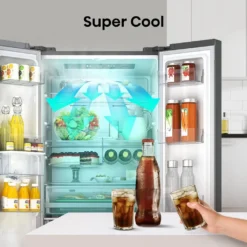 Hisense RF632N4WIE French Door Kühl-Gefrierkombination/ NoFrostPlus/ Inverter-Kompressor/ Wasserspender/ CrispZone/ 200 Cm/ Kühlteil 336 L/ Gefrierteil 149 L/ 38 DB/ 295 KWh/ Jahr/ Inox-Look -Küchen Profi 3727519dc5652d6f2b4dd243aca19987