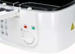 Fritteuse DESKI 1800 Watt 2,5 Liter Friteuse Weiß -Küchen Profi 373e30304048fa63ca2b1d03a2d7d4fa