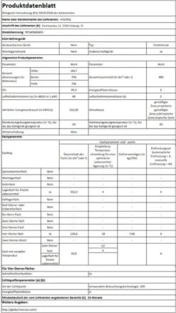 Hisense RF540N4SBF2 French Door Kühl-Gefrierkombination - 480L Fassungsvermögen - Total No Frost - Multi Air Flow - Super Cool - Holiday Modus - Türalarm - Versteckter Griff - Metal Glide Schublade -Küchen Profi 376a7125873edc38aafa8f4e4c5c9b36