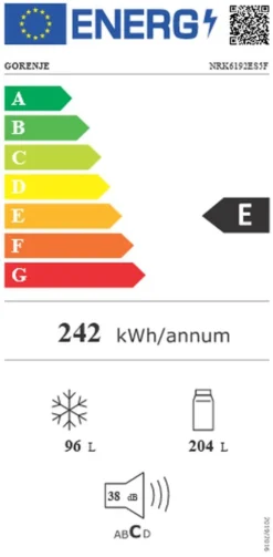 Gorenje NRK 6192 ES5F Kühl-Gefrierkombinationen - Edelstahl-Optik -Küchen Profi 38804b3956521a1a37d88851328a3226