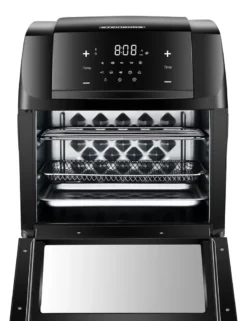 Steinborg 4-in1 Heißluftfritteuse | 12L | 1.500 W | Mit LED Touchscreen | 10 Automatische Programme | Inkl. Rezeptbuch Auf Deutsch | Frittieren, Backen, Grillen Oder Dörren | Aufwärmfunktion | Automatische Abschaltung | -Küchen Profi 391007387ed771e43186ea9db8b6665b