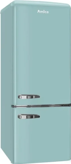 Amica KGCR 384 150 T Kühl-/Gefrierkombination Retro LED-Innenbeleuchtung