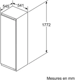 BOSCH KIR81VSF0 Integrierbarer 1-türiger Kühlschrank - SER4 - ++ - 177x56cm - Weiß -Küchen Profi 3a4cc1e1f91d250ca23201bab480609f