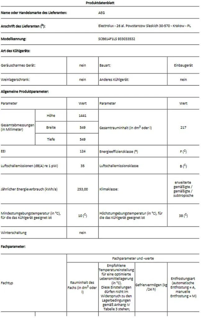 AEG 933033532 SCB614F1LS KUEhl-Gefrierkombination Integ 6 AEG 933033532 SCB614F1LS KUEhl-Gefrierkombination Integ – Bild 4