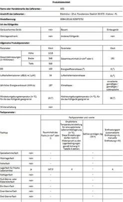 AEG - SDB412E1AS - Einbau-Kühl-Gefrierkombination - Schlepptür-Technik -Küchen Profi 3c7fb3821bc64629ed9d91f37204e625