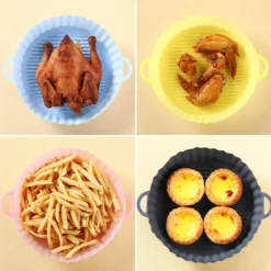 2 Stück Air Fryer Silikon Topf Wiederverwendbar Ersatzeinlagen Korb Backofen Pad Hitzebeständige Backblech Fried Pizza Heißluftfritteuse Matte Blau 18,5*21*4cm 15 2 Stück Air Fryer Silikon Topf Wiederverwendbar Ersatzeinlagen Korb Backofen Pad Hitzebeständige Backblech Fried Pizza Heißluftfritteuse Matte Blau 18,5*21*4cm -Küchen Profi 3c8f4a5f3f2732a45399c56da366a1d1