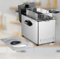Monzana Fritteuse 3 L Edelstahl Temperaturregler Bis 190°C Sichtfenster Spülmaschinengeeignet 2000 W Filter Kontrollleuchte Küche Kaltzonen-Fritteuse -Küchen Profi 3cb83fca876b3a7f4ebd8719c0c8412f