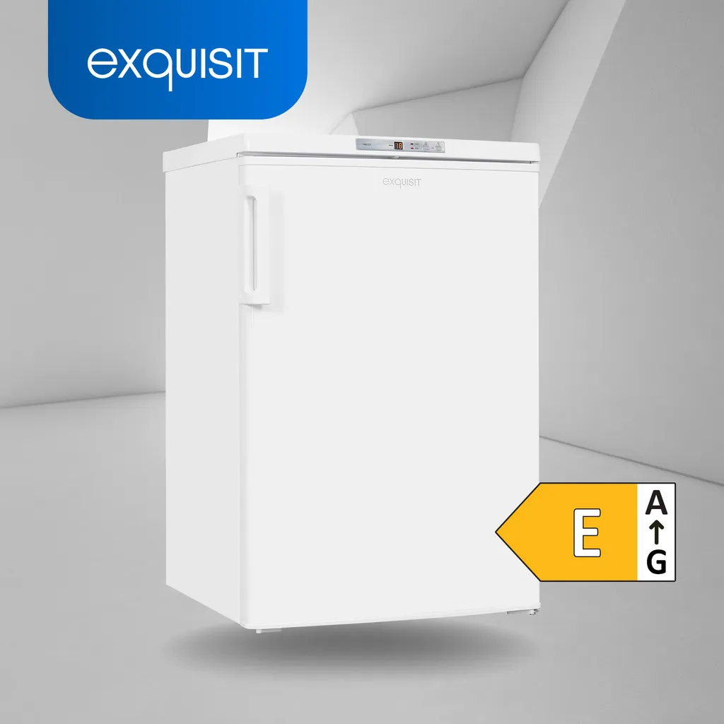 Exquisit Gefrierschrank GS80-HE-040E Weiss | Standgerät | 91 L Volumen | Weiß 4 Exquisit Gefrierschrank GS80-HE-040E Weiss | Standgerät | 91 L Volumen | Weiß – Bild 2