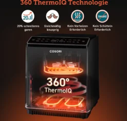 COSORI 6.4L DUAL BLAZE XXL Heißluftfritteuse, Grau 32 COSORI 6.4L DUAL BLAZE XXL Heißluftfritteuse, Grau -Küchen Profi 3f51ce04186dd5a4ed0c20f7149b0235