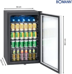 Bomann Glastür-Kühlschrank KSG 7283.1 115 Liter -Küchen Profi 3fbf7f9c6fccb020b8be080e07ebef4e