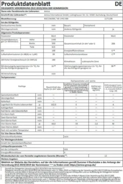 Amica Kühl-/Gefrierkombination KGC 15635 B, 213 L, ST, 40 DB, 2,5 Kg/24h, , Farbe Crème/Beige -Küchen Profi 40e29677da3660c69457101b382d1e38