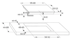 Gorenje IT643BX7 Induktionskochfeld 60cm Autark 2x BridgeZone Edelstahl -Küchen Profi 41dbf626eee354ab57f00c12d9442106