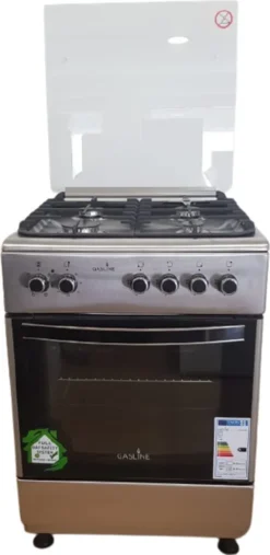 Gasline SHGE6060GL Standherd Gaskochfeld Und Elektro Backofen 60 Cm Edelstahl