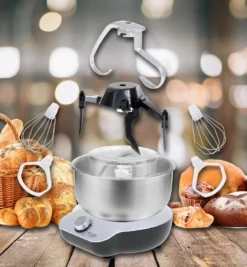 Adler AD 4222 KÃ1/4chenmaschine, Kunststoffgehäuse, 1200 Watt, 5 L Behälter, 7 Geschwindigkeiten -Küchen Profi 427e5d6995dd367aebdf99181567badd