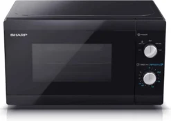 Sharp YC-MS01E-B, Arbeitsfläche, Solo-Mikrowelle, 20 L, 800 W, Drehregler, Schwarz -Küchen Profi 42e994f56a3c5525a39ee6889ac2cae5