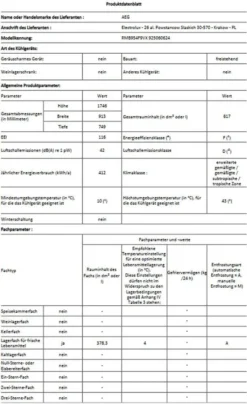 AEG - RMB954F9VX - French Door - Wasserspender - NoFrost - WiFi -Küchen Profi 43c8f6fa75db1cbec466ab5022dd0982