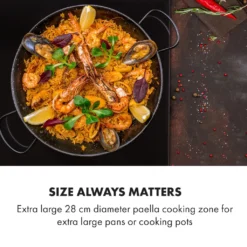 Klarstein Induktionskochfeld Einbaukochfeld Autark 60cm - 3 Zonen - FlexZone - 6600 W 9 Leistungsstufen Paella Zone Glaskeramik - Schwarz Einbau Glaskeramikkochfeld 3 Kochfelder Platten Elektro Einbaukochfeld Induktion Kochfeld Induktion -Küchen Profi 44028689cfc4e6d00562c4b40d288452