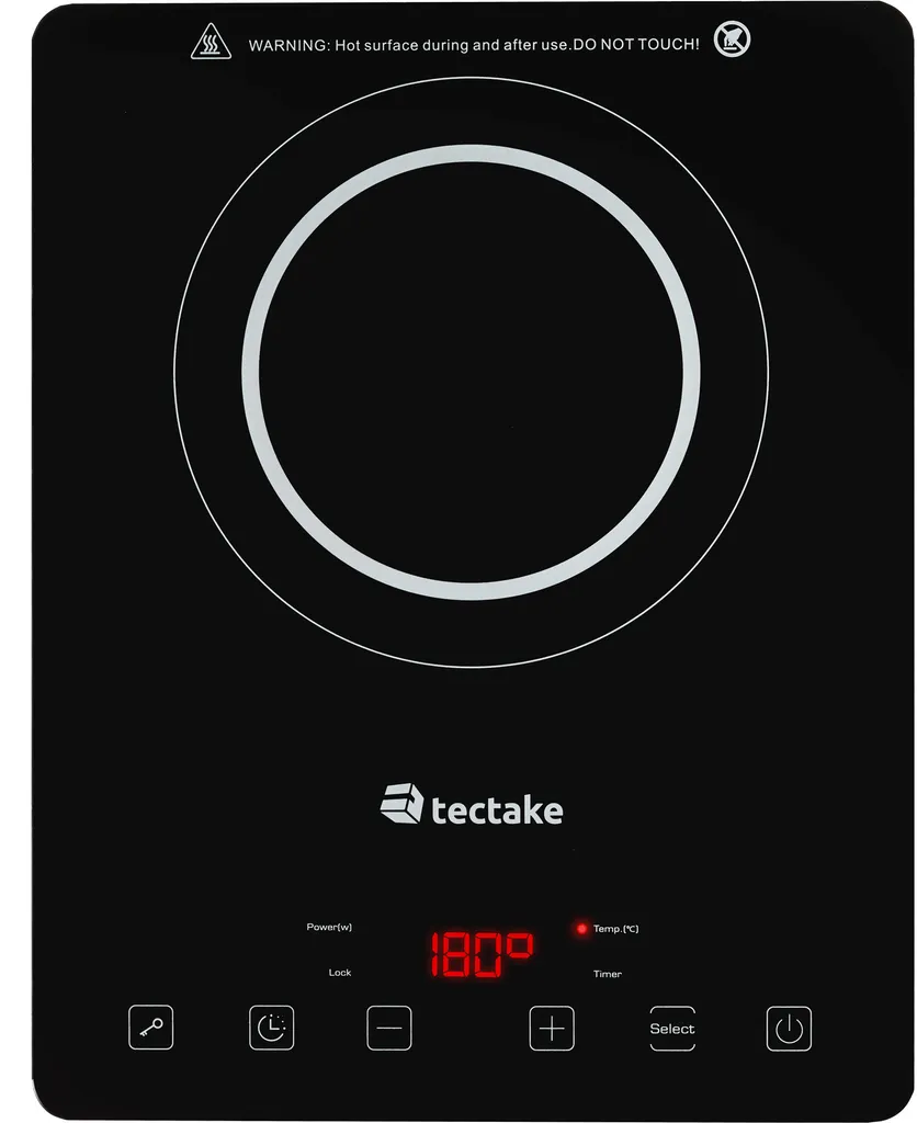 Tectake Induktionskochplatte Einfach 2000W - Schwarz 7 Tectake Induktionskochplatte Einfach 2000W - Schwarz – Bild 5