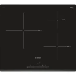 Bosch Serie 6 PIJ631FB1E, Schwarz, Integriert, Zonen-Induktionskochfeld, Glaskeramik, 3 Zone(n), 3 Zone(n)