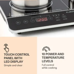 VariCook Slim Doppel-Induktionskochplatte 3500 W Timer 240° C Touch -Küchen Profi 4579bb9c55211d1a70652a9eefb9b48c