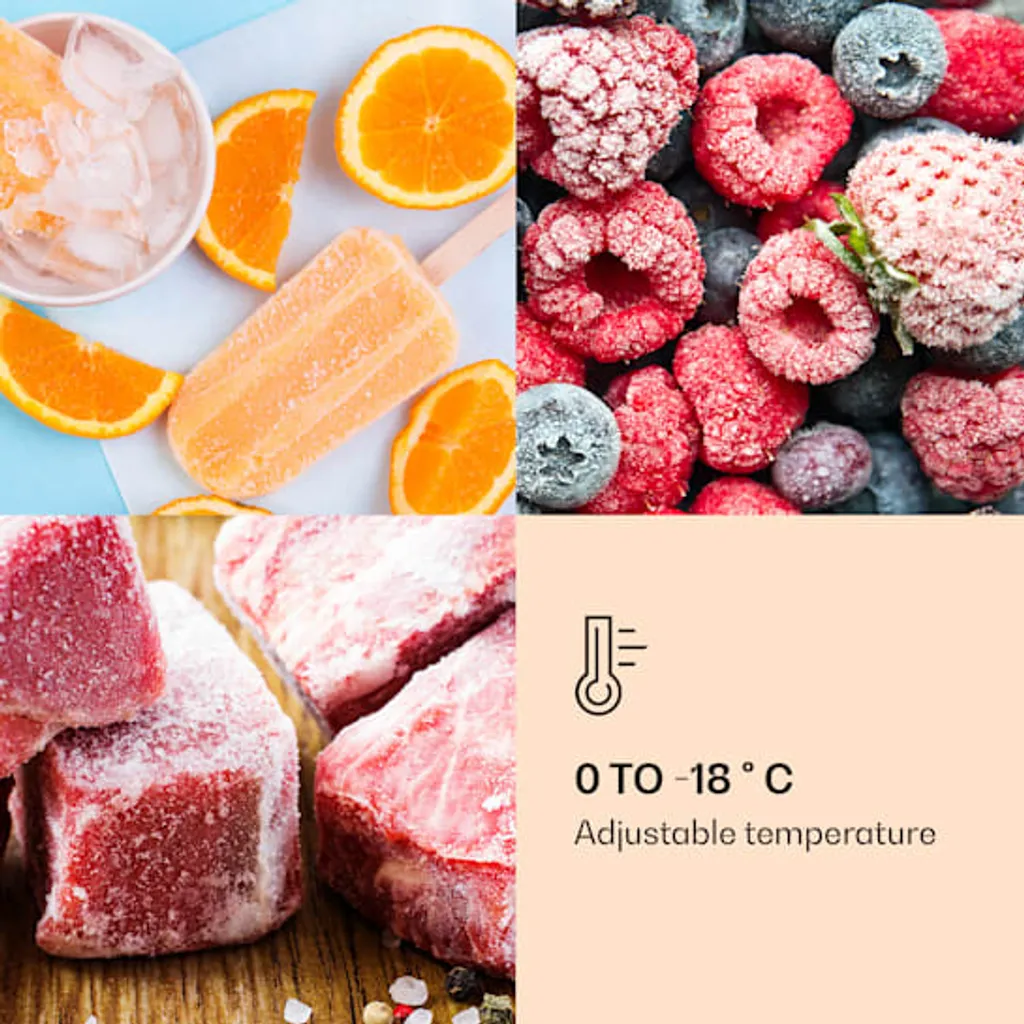 Klarstein IceAge 36 Gefrierschrank 36 Liter , 2 Etagen , Thermostat , Kompressionskühlung , Einstellbare Temperatur : 0 Bis -18 °C , LED-Innenbeleuchtung , Glasfront 7 Klarstein IceAge 36 Gefrierschrank 36 Liter , 2 Etagen , Thermostat , Kompressionskühlung , Einstellbare Temperatur : 0 Bis -18 °C , LED-Innenbeleuchtung , Glasfront – Bild 5