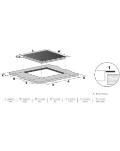 WOLKENSTEIN Induktionskochfeld Edelstahlrahmen Einbaukochfeld IF77-1.2FZBWSG-2W -Küchen Profi 486f55101e810d9d6d2ffd42696d5a41