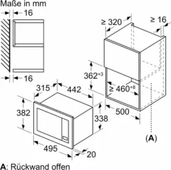 Bosch Serie | 2 Einbau-Mikrowelle 50 X 38 Cm Schwarz BFL523MB3 -Küchen Profi 4985cd4856117271b1a61ff79062d47e