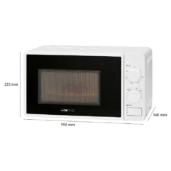 Clatronic MW 791 Mikrowelle/700 W/20 L Garraum/30-Minuten Timer Mit Endsignal/ 6 Leistungsstufen/ Garraumbeleuchtung/ Weiß -Küchen Profi 4a24e9ed50da56287c831e0368bf5ecb