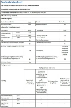 Haier HCE321T Gefriertruhe / 319 Liter / Innenbeleuchtung / Super-Gefrierfunktion / Ausbalancierter Deckel / 2 Metallkörbe -Küchen Profi 4c084b7fcb1e40a85a52d070ac770f08