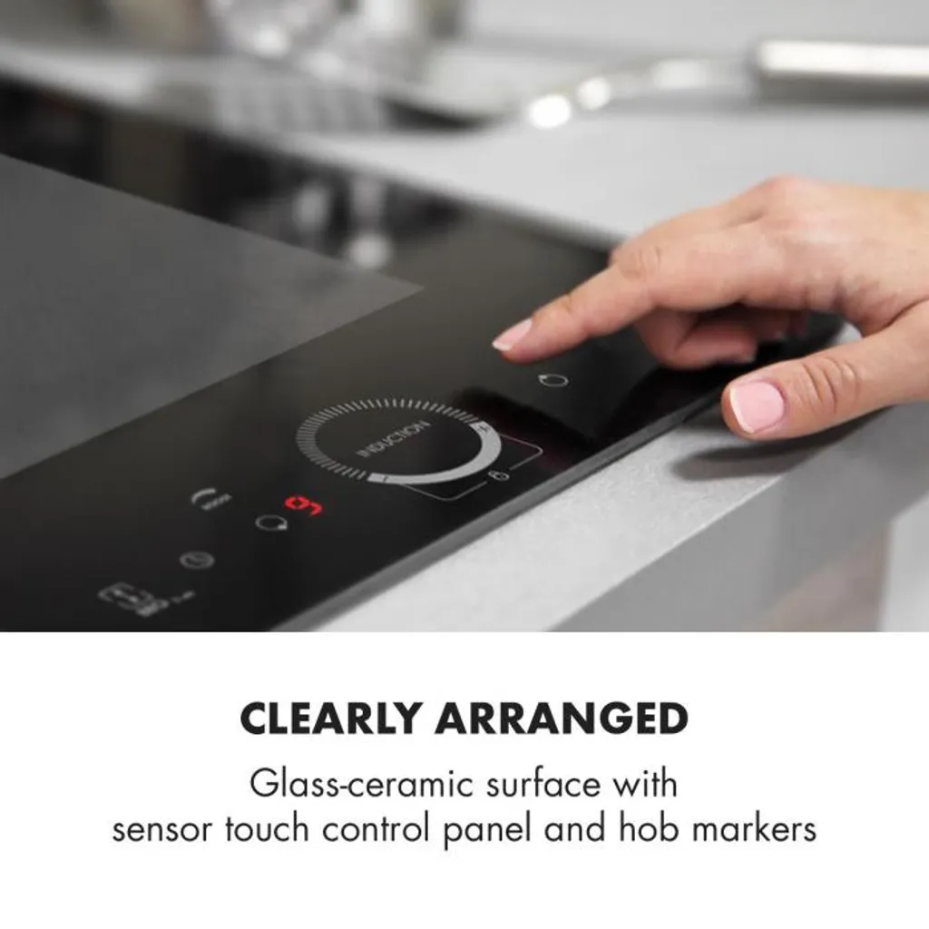 Delicatessa Slim Domino Induktionskochfeld 3500W Timer Schwarz 7 Delicatessa Slim Domino Induktionskochfeld 3500W Timer Schwarz – Bild 5
